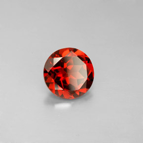 Granada Almandina Vermelho Natural 1.36ct, Corte Redondo, VS
