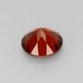 Granada almandina vermelho natural 1,47ct, corte redondo, VVS-VS