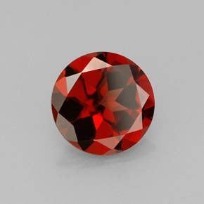 Granada Almandina Vermelho Natural 1.33ct, Corte Redondo, VVS-VS