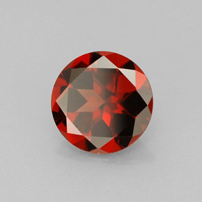 Granada Almandina Vermelho Natural 1.33ct, Corte Redondo, VVS-VS