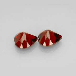Pedras preciosas de granada almandina vermelho natural de  ct, formato de coração, VVS-VS