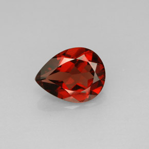 Granada Almandina Vermelho Natural 1.82ct, Formato de pêra, VS