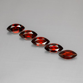Pedras preciosas de granada almandina vermelho natural de  ct, marquise, VS