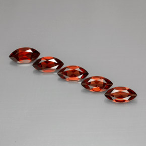 Pedras preciosas de granada almandina vermelho natural de  ct, marquise, VS