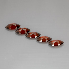 Pedras preciosas de granada almandina vermelho natural de  ct, marquise, VS