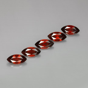 Pedras preciosas de granada almandina vermelho natural de  ct, marquise, VS