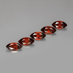 Pedras preciosas de granada almandina vermelho natural de  ct, marquise, VS