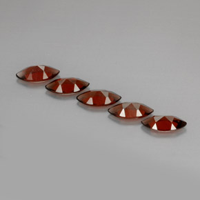 Pedras preciosas de granada almandina vermelho natural de  ct, marquise, VS