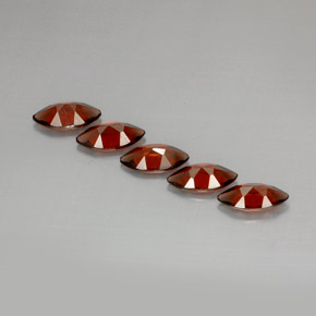 Pedras preciosas de granada almandina vermelho natural de  ct, marquise, VS