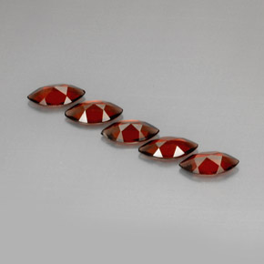 Pedras preciosas de granada almandina vermelho natural de  ct, marquise, VS
