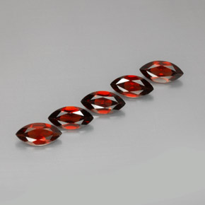 Pedras preciosas de granada almandina vermelho natural de  ct, marquise, VS