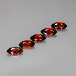 Pedras preciosas de granada almandina vermelho natural de  ct, marquise, VS