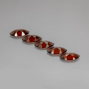 Pedras preciosas de granada almandina vermelho natural de  ct, marquise, VS