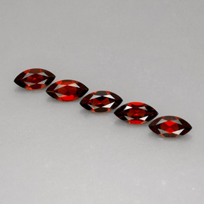 Pedras preciosas de granada almandina vermelho natural de  ct, marquise, VS