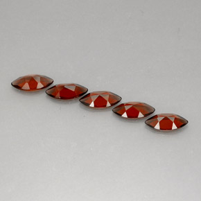 Pedras preciosas de granada almandina vermelho natural de  ct, marquise, VS