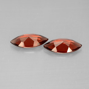 Pedras preciosas de granada almandina vermelho natural de  ct, marquise, VVS-VS