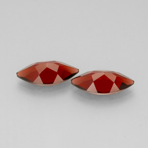 Pedras preciosas de granada almandina vermelho natural de  ct, marquise, VS
