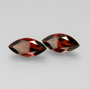 Pedras preciosas de granada almandina vermelho natural de  ct, marquise, VS