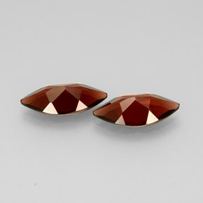 Pedras preciosas de granada almandina vermelho natural de  ct, marquise, VS