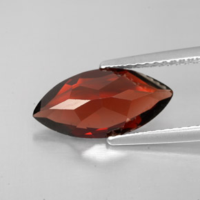 Granada Almandina Vermelho escuro Natural 2.69ct, Marquesa, VS