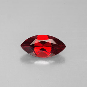 Granada almandina vermelho natural 1,43ct, marquise, VS