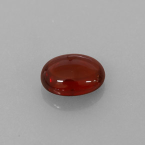 Granada almandina vermelho natural 1,27ct, transparente, transparente/translúcido