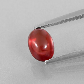 Granada almandina vermelho natural 1,15ct, transparente, transparente/translúcido