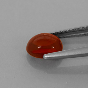 Granada almandina vermelho natural 1,49ct, transparente, transparente/translúcido