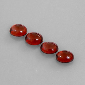 Pedras preciosas de granada almandina vermelho natural de  ct, transparente, transparente/translúcido