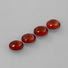 Pedras preciosas de granada almandina vermelho natural de  ct, transparente, transparente/translúcido