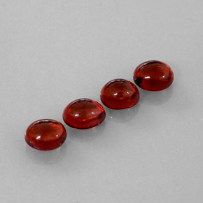 Pedras preciosas de granada almandina vermelho natural de  ct, transparente, transparente/translúcido