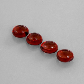 Pedras preciosas de granada almandina vermelho natural de  ct, transparente, transparente/translúcido