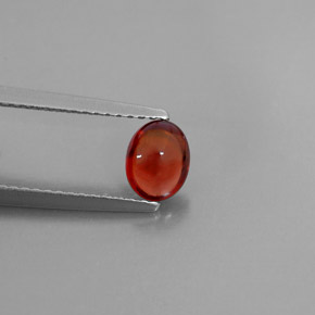 Granada almandina vermelho natural 0,90ct, transparente, transparente/translúcido