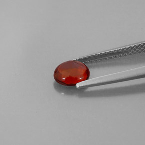 Granada almandina vermelho natural 0,90ct, transparente, transparente/translúcido