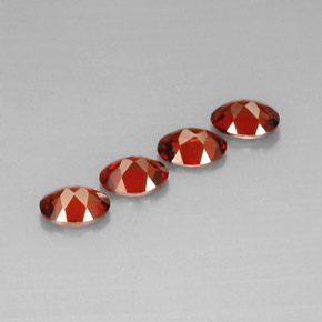 Pedras preciosas de Granada Almandina Vermelho natural de  ct, Corte Oval, VS
