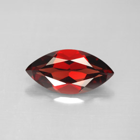 Granada Almandina Vermelho escuro Natural 3.18ct, Marquesa, VVS-VS