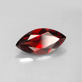 Granada Almandina Vermelho escuro Natural 3.18ct, Marquesa, VVS-VS