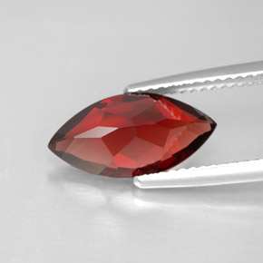 Granada Almandina Vermelho escuro Natural 3.18ct, Marquesa, VVS-VS