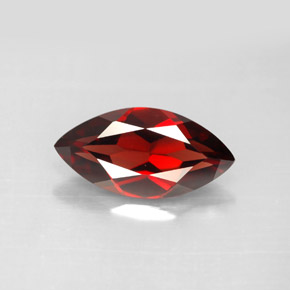 Granada Almandina Vermelho escuro Natural 3,10ct, Marquesa, VVS-VS