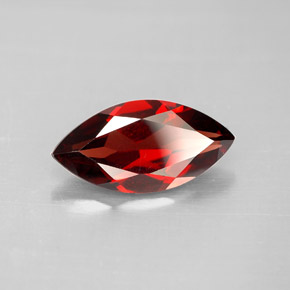 Granada almandina vermelho natural 2,94ct, marquise, VVS-VS