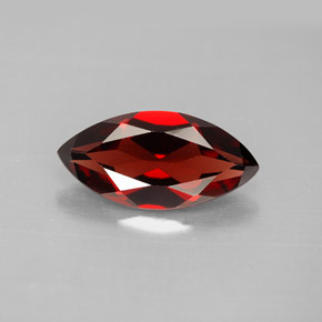Granada Almandina Vermelho escuro Natural 2.98ct, Marquesa, VVS-VS