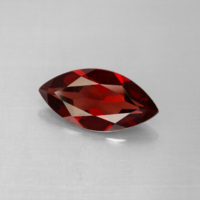 Granada almandina vermelho natural 2,73ct, marquise, VVS-VS