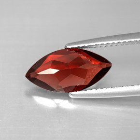 Granada almandina vermelho natural 2,73ct, marquise, VVS-VS