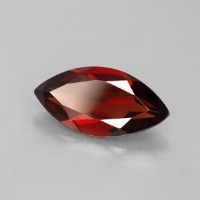 Granada Almandina Vermelho escuro Natural 3.06ct, Marquesa, VS