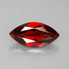 Granada Almandina Vermelho escuro Natural 3.16ct, Marquesa, VVS-VS