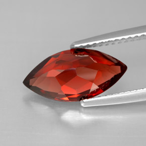 Granada Almandina Vermelho escuro Natural 3.16ct, Marquesa, VVS-VS