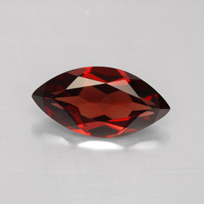 Granada Almandina Vermelho Natural 2.87ct, Marquesa, VS