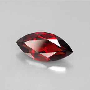 Granada Almandina Vermelho escuro Natural 3.16ct, Marquesa, VVS-VS