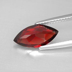 Granada Almandina Vermelho escuro Natural 3.16ct, Marquesa, VVS-VS