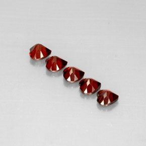 Pedras preciosas de granada almandina vermelho profundo natural de  ct, formato de coração, VS